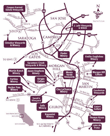 santa clara wine map